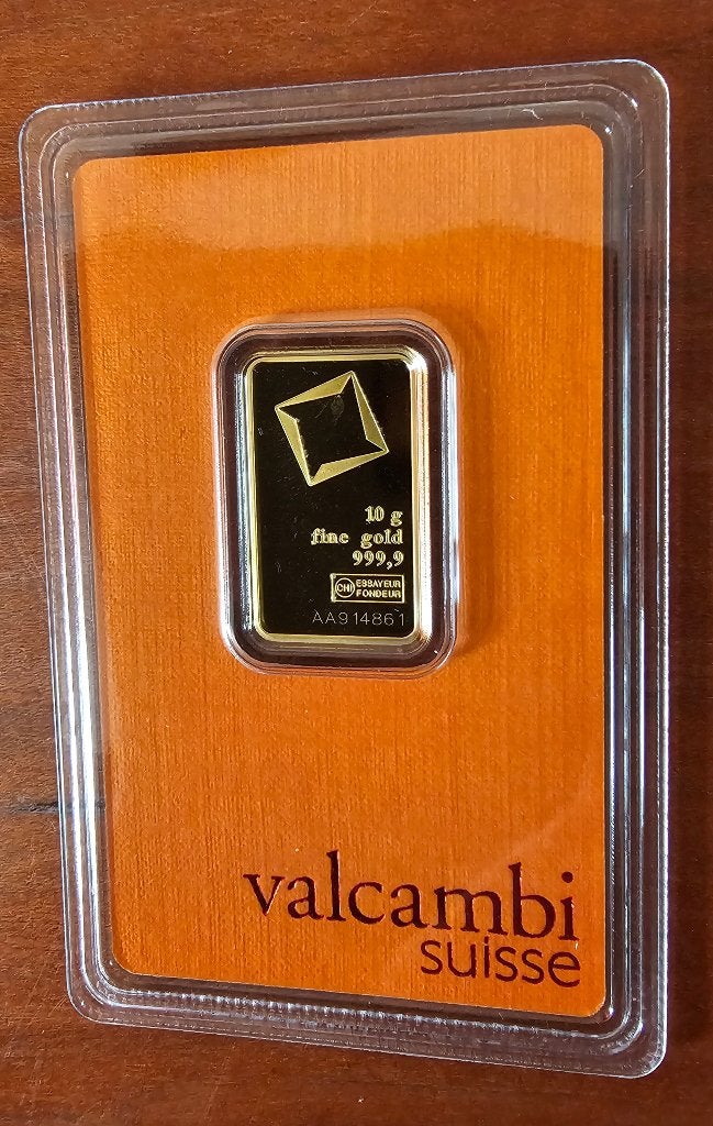 Valcambi 10 gram .999 goud in blister, Ophalen of Verzenden, Goud