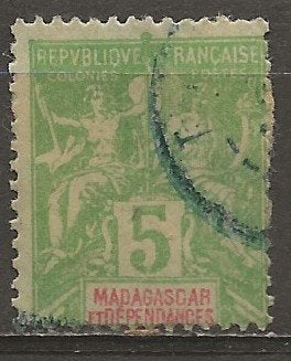 Madagaskar, Ophalen of Verzenden, Overige landen, Gestempeld
