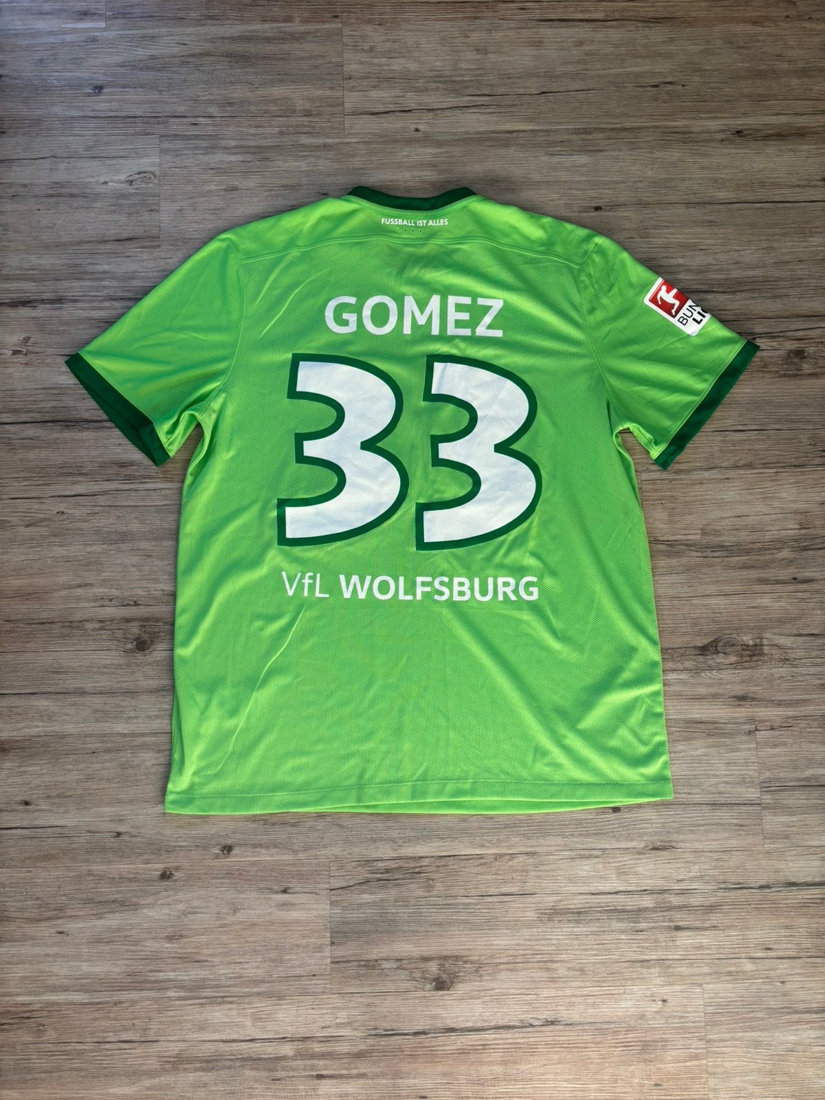Origineel VFL Wolfsburg Thuisshirt 16/17 Gomez #33 - Maat XL, Maat XL, Ophalen of Verzenden, Zo goed als nieuw, Shirt