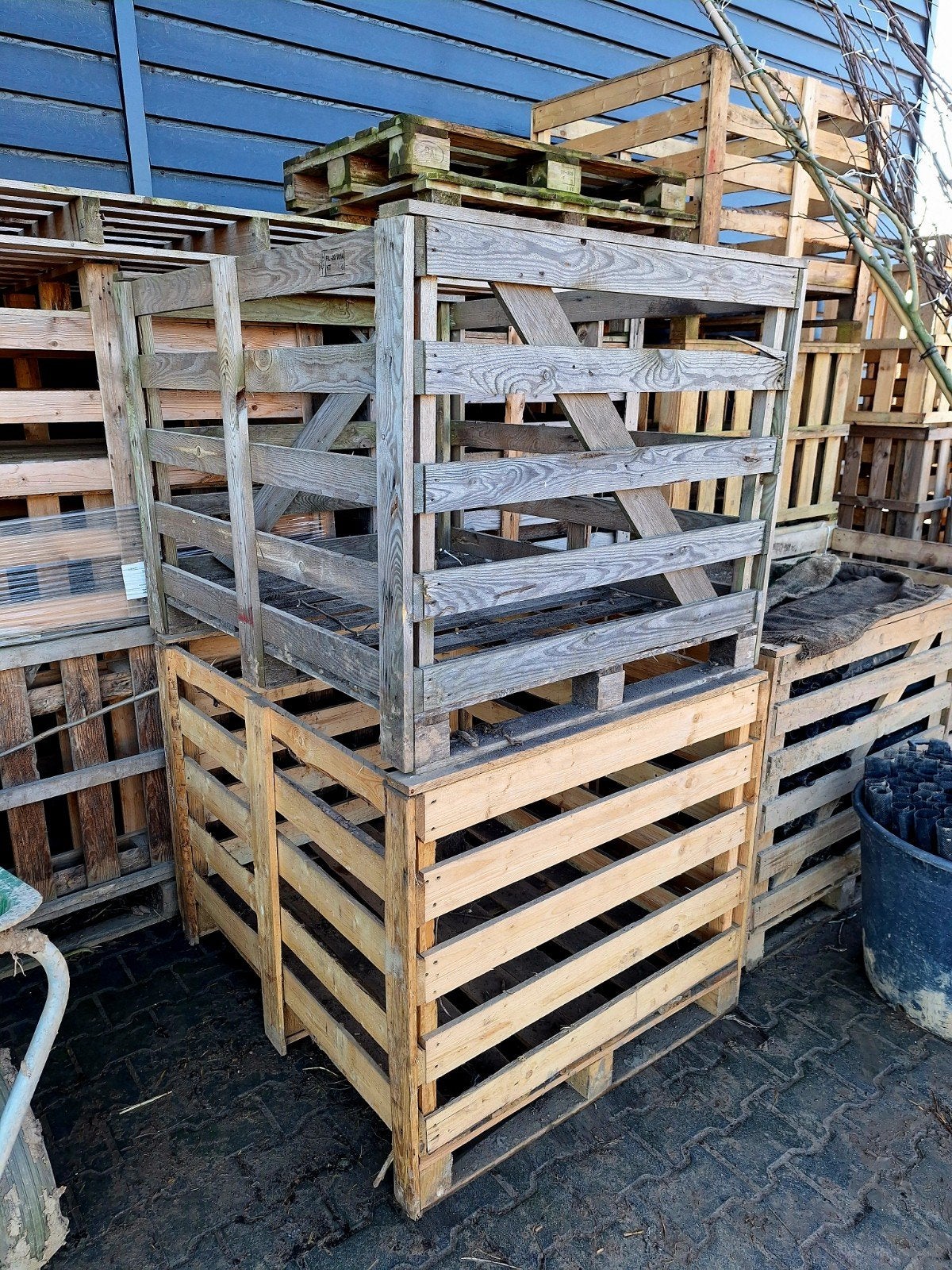 Houten palletboxen 10 stuks, Tuin en Terras, Haardhout, Minder dan 3 m³, Ophalen