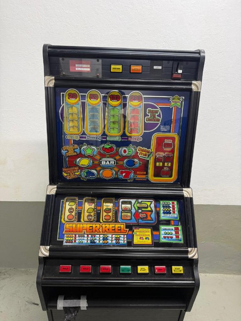 JPM Super Reel, Verzamelen, Automaten | Gokkasten en Fruitautomaten, Euro, Ophalen, Gebruikt, Met sleutels