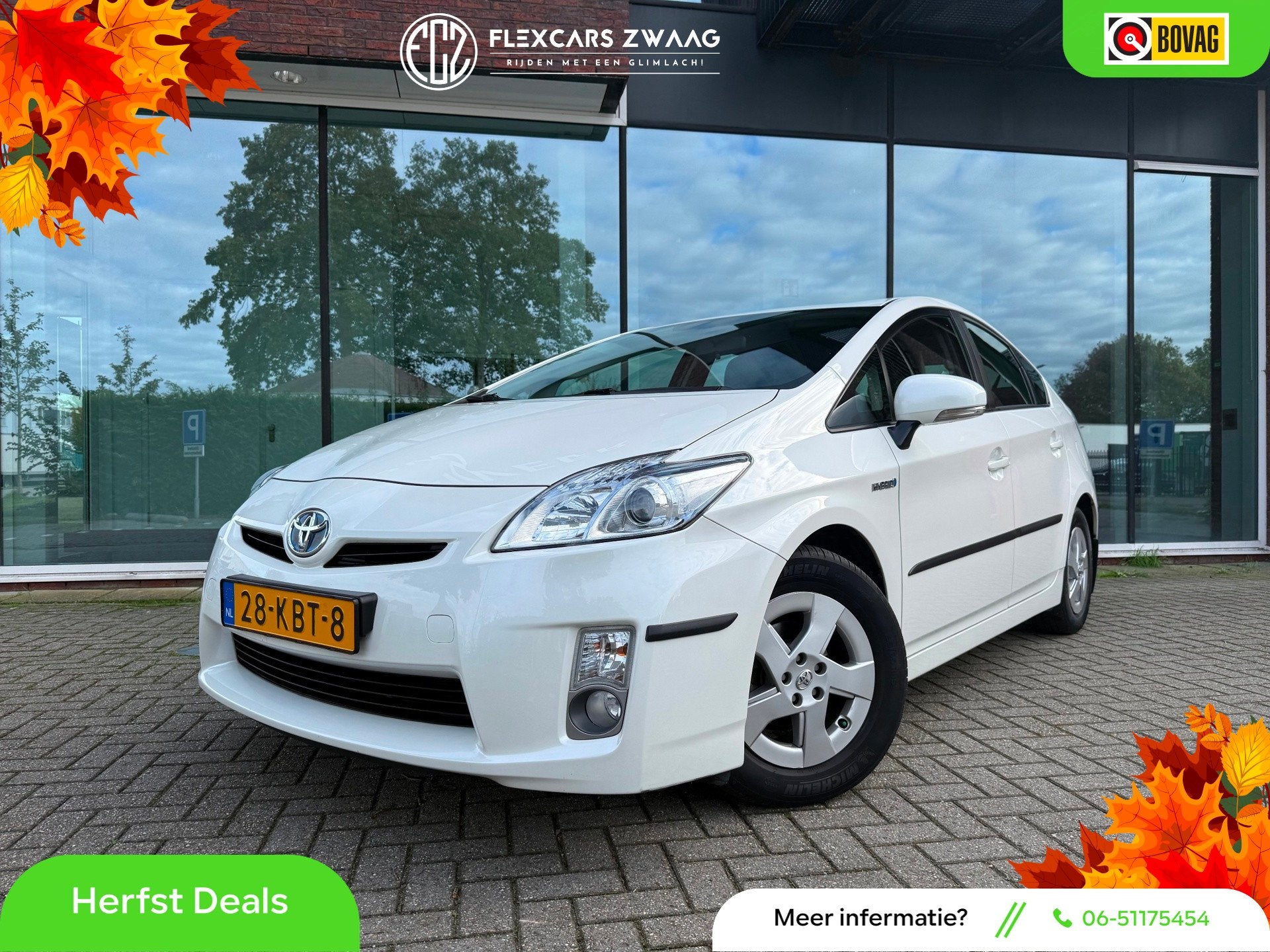 Toyota Prius 1.8 Comfort - Climate - Parkeerhulp - Trekhaak, Stof, Gebruikt, Zwart, 4 cilinders