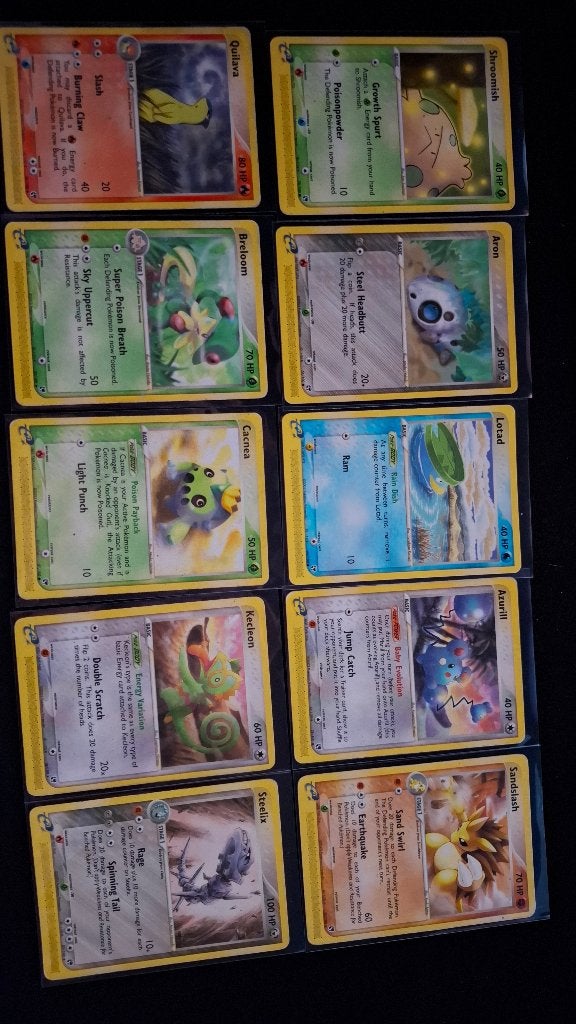 Pokémon EX Sandstorm - 10 Cards, Ophalen of Verzenden, Zo goed als nieuw, Meerdere kaarten