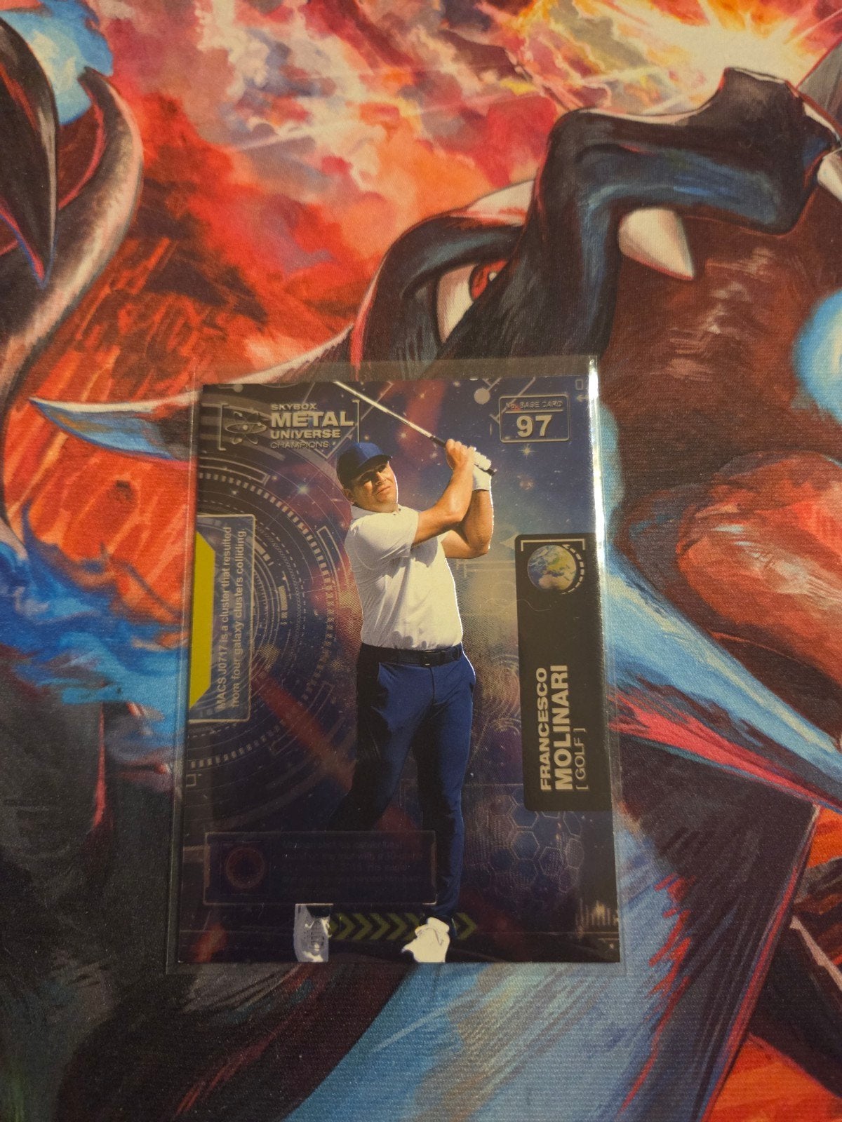 Skybox 2021 Metal Universal Champions Francesco Molinari, Ophalen of Verzenden, Zo goed als nieuw, Overige sporten, Spelerskaart