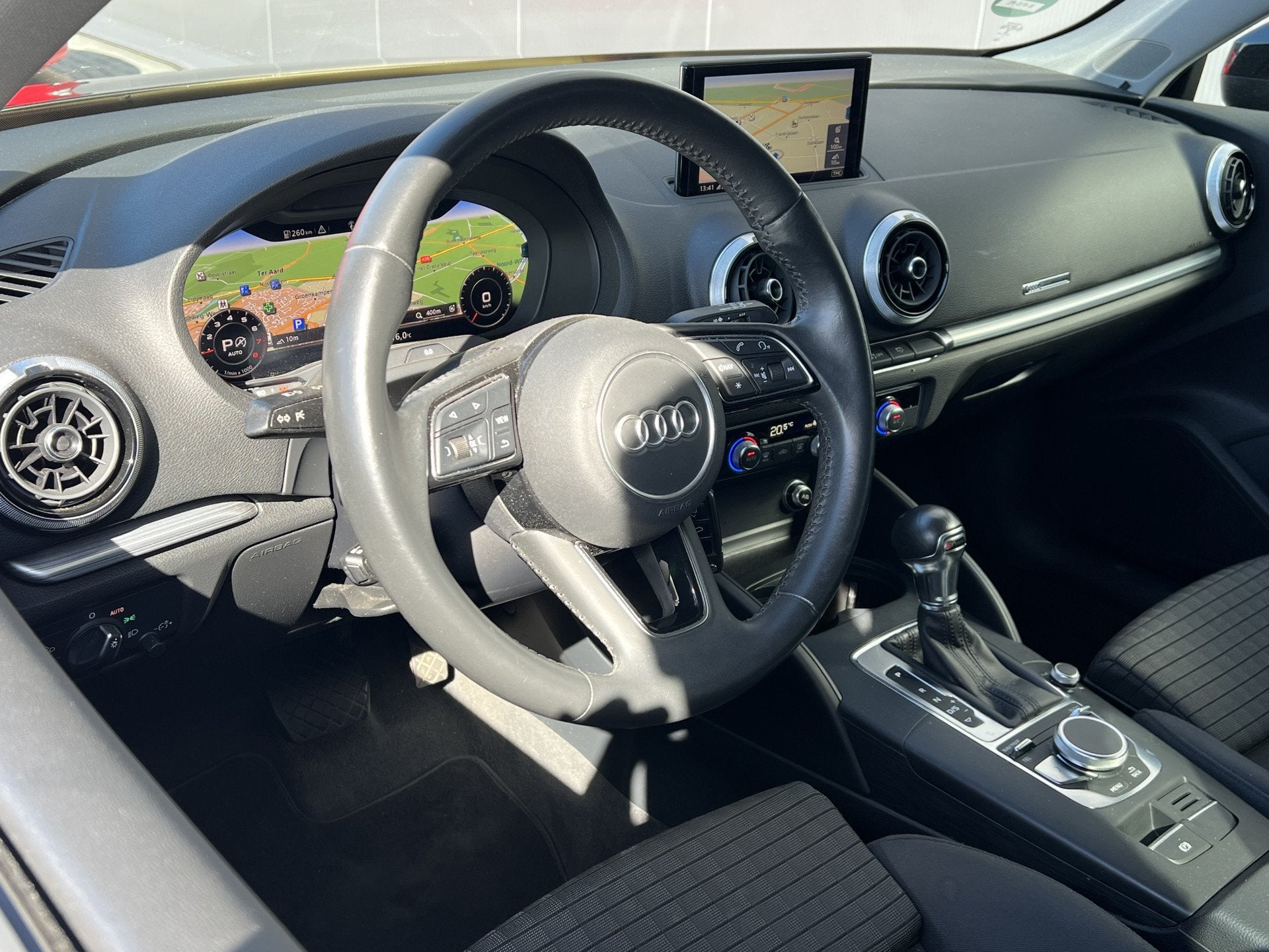 Audi A3 Sportback 35 TFSI CoD Advance | RIJKLAAR | Cruise |, Auto's, Stof, 4 cilinders, Zwart, Bedrijf
