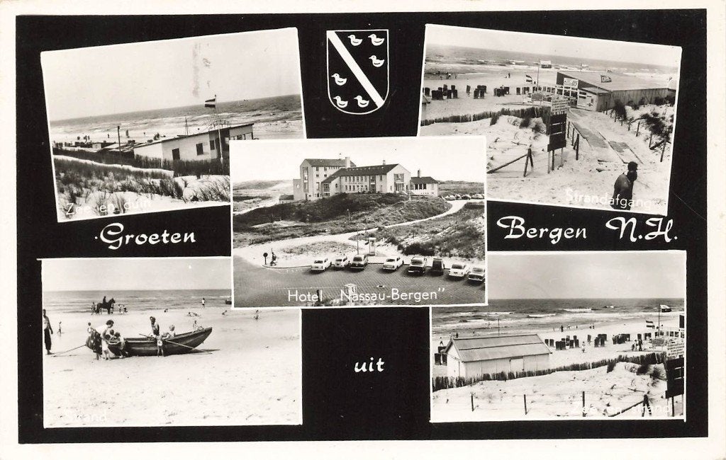 Groeten uit Bergen, Ophalen of Verzenden, 1960 tot 1980, Gelopen, Noord-Holland
