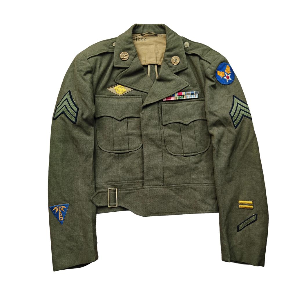 WWII US Ike Jacket Air Force British Tailored Named, Verzamelen, Militaria | Tweede Wereldoorlog, Ophalen of Verzenden, Luchtmacht