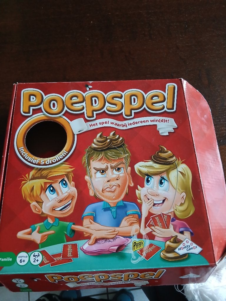 Het poepspel, Ophalen of Verzenden, Zo goed als nieuw, Identity Games