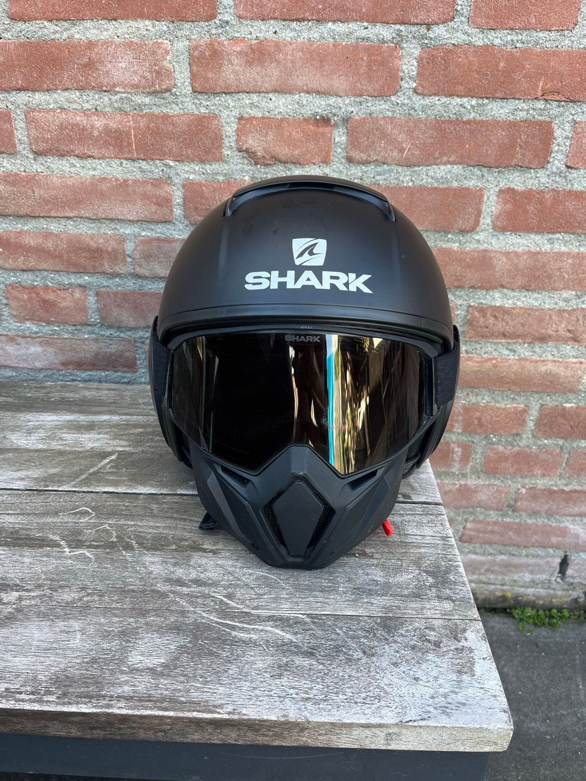 Shark Street Drak helm - Mat zwart - Maat XL, Motoren, Kleding | Motorhelmen, Heren, Shark, Ophalen of Verzenden, Tweedehands