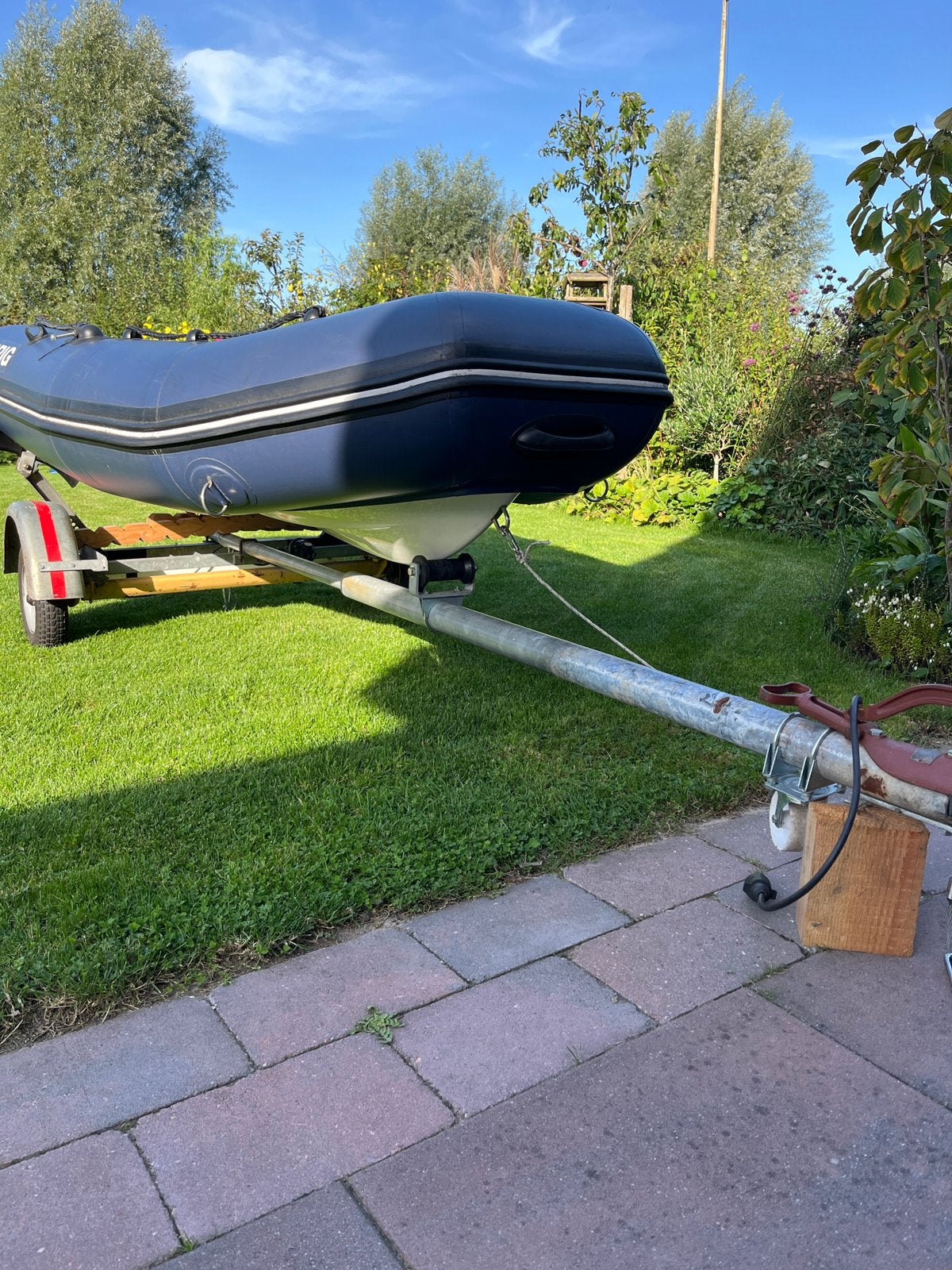 Brrig f275 blauw met trailer, Watersport en Boten, Ophalen, Zo goed als nieuw, Overige typen, Motorboot