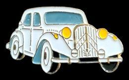 Citroën Traction- wit gelakt, Verzenden, Nieuw, Transport, Speldje of Pin
