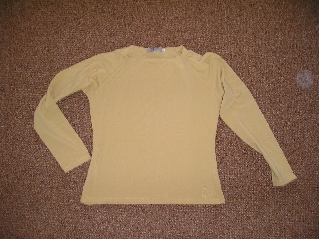 leuk geel shirt Cher maat M (maat 38/40), Kleding | Dames, Geel, Zo goed als nieuw, Lange mouw, Ophalen