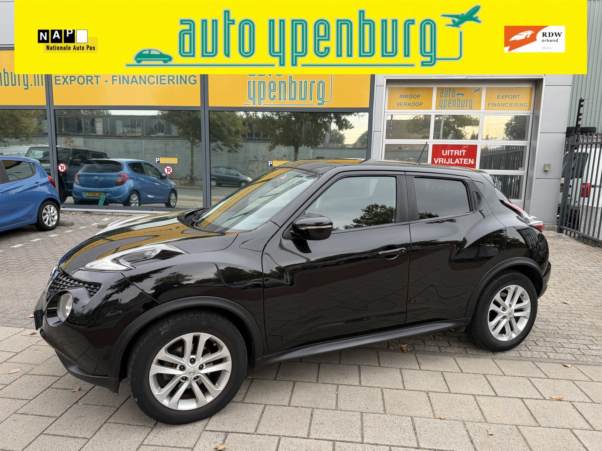 Nissan Juke 1.6 Connect Edition Automaat * 66.722 Km * Navi, Auto's, Euro 5, Stof, 4 cilinders, Bedrijf