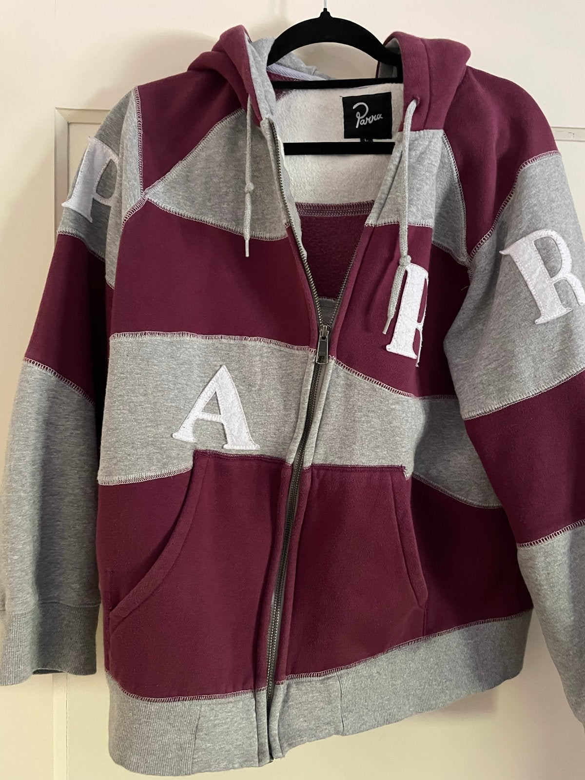 Parra hoodie met rits en patchwork design, Ophalen of Verzenden, Gedragen