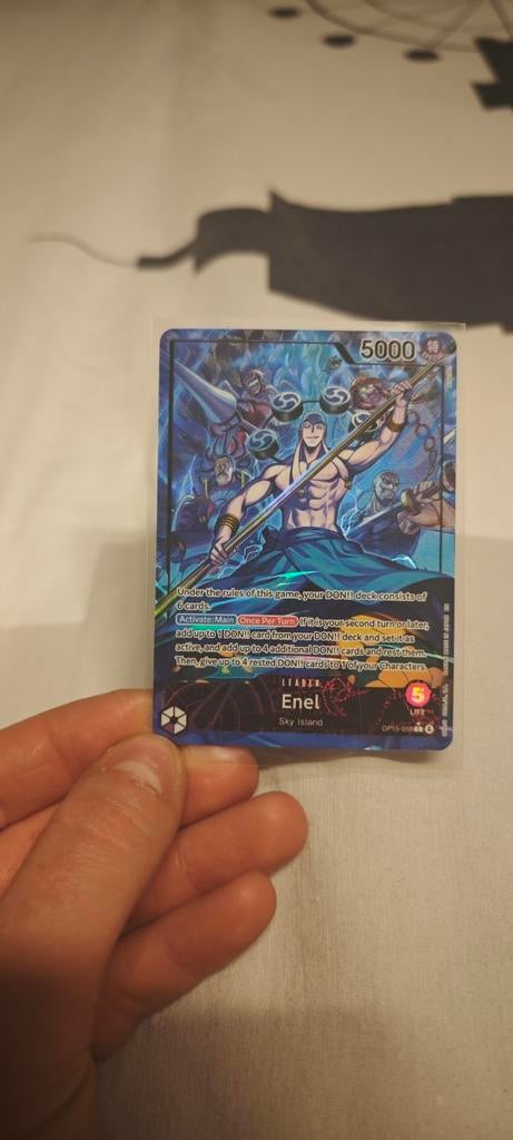 Enel leader AA OP15, Ophalen of Verzenden, Zo goed als nieuw, Losse kaart, Foil