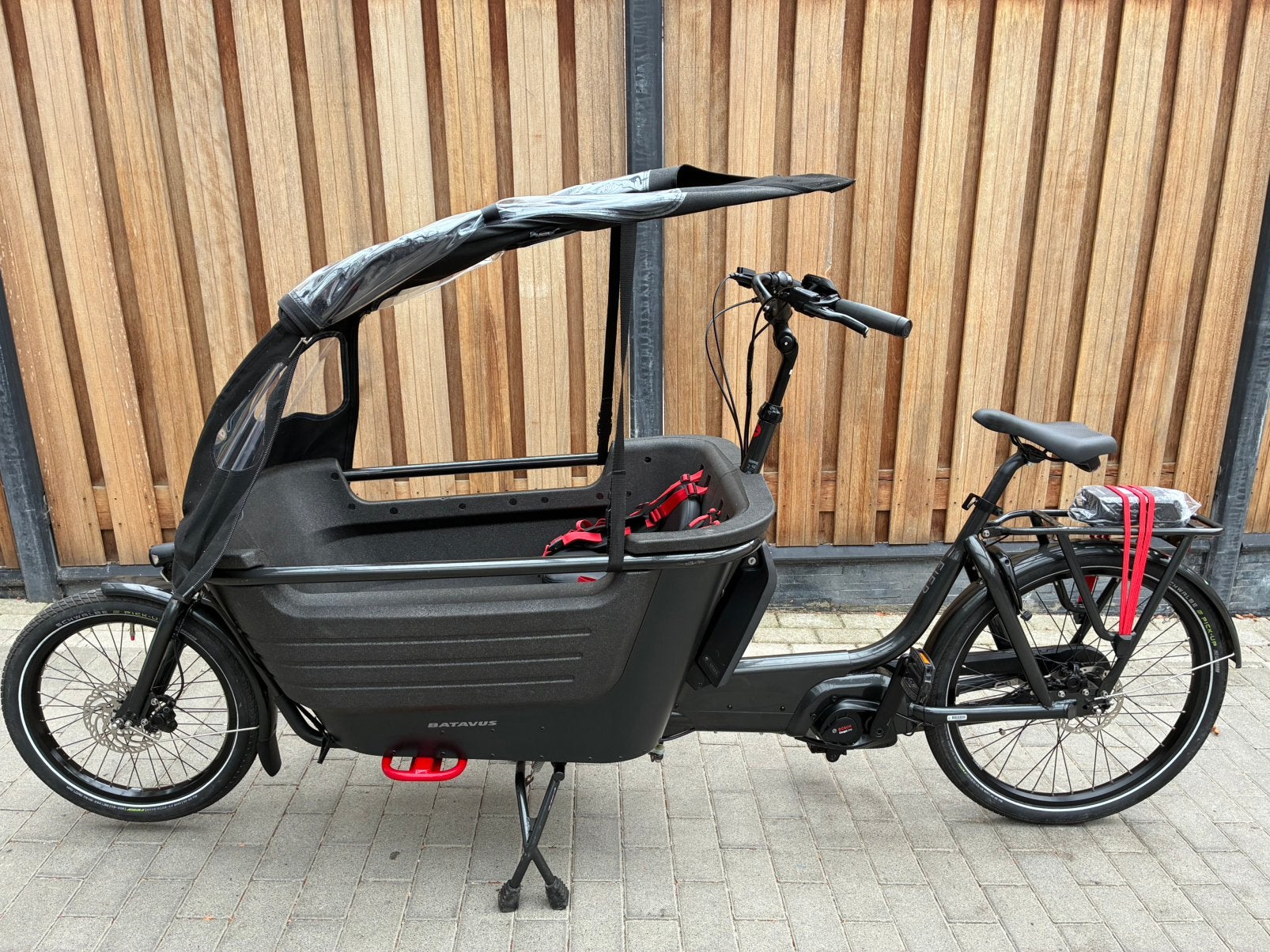 Batavus fier 2 bakfiets, Ophalen, Zo goed als nieuw, Schijfrem, Huif