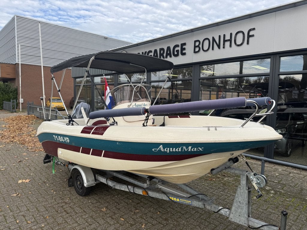 aquamax boot Aquamax speedboot 60 pk 6 persoons trailer pega, Gebruikt, Overige carrosserieën, Overige brandstoffen, Bedrijf