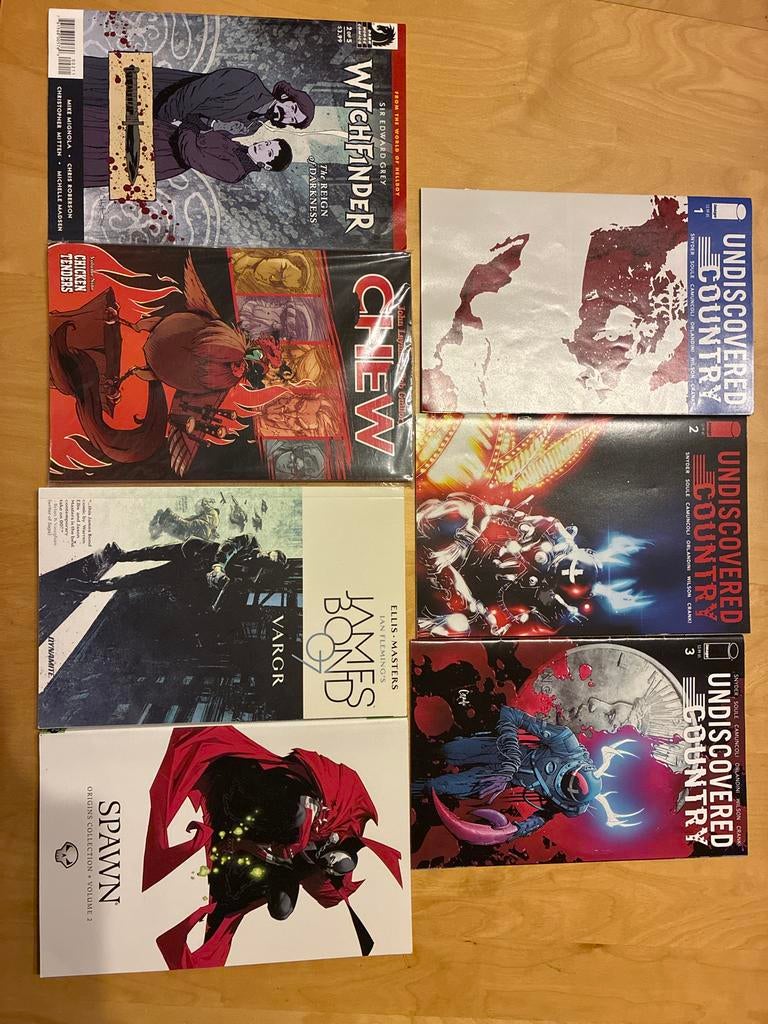 Diverse Comic Collectie: Witchfinder, Chew, Undiscovered Cou, Boeken, Strips | Comics, Zo goed als nieuw, Meerdere comics, Amerika