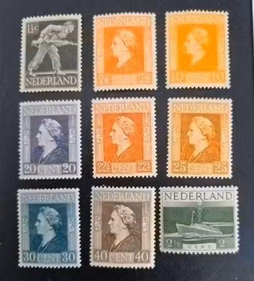 Nederland 1944 - nvph 428-442 Bevrijding - onvolledige serie, Ophalen of Verzenden, Na 1940, Postfris