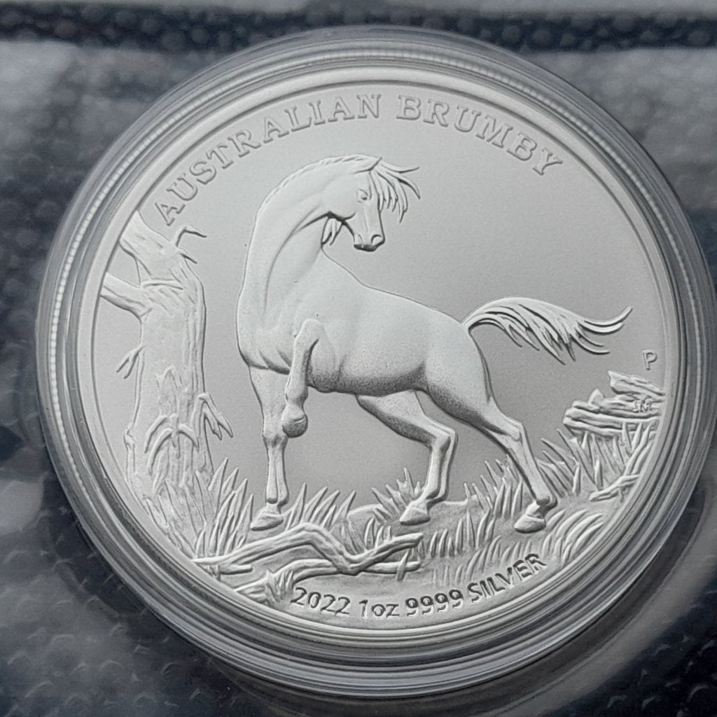 2022 Australia 1 oz silver Brumby Horse BU, Ophalen of Verzenden, Zilver