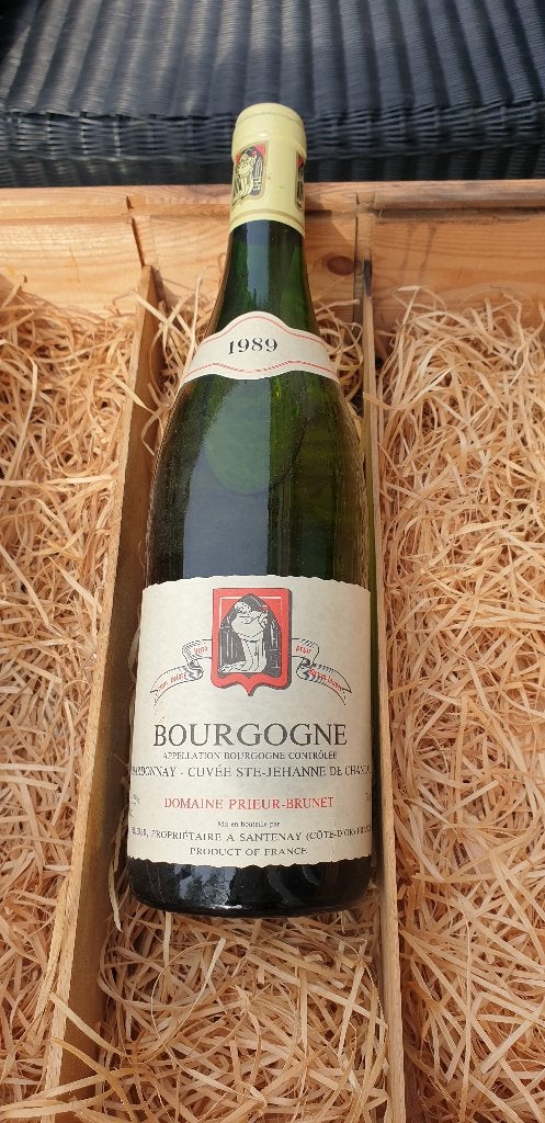 Bourgogne domaine Prieur Brunet 1989, Frankrijk, Nieuw, Ophalen of Verzenden, Witte wijn