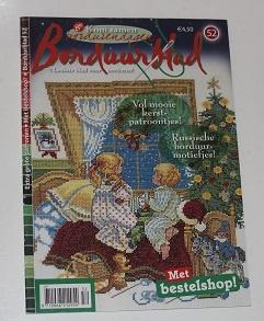 Borduurblad, kerstpatroontjes 130883, Boeken, Hobby en Vrije tijd, Zo goed als nieuw, Ophalen of Verzenden