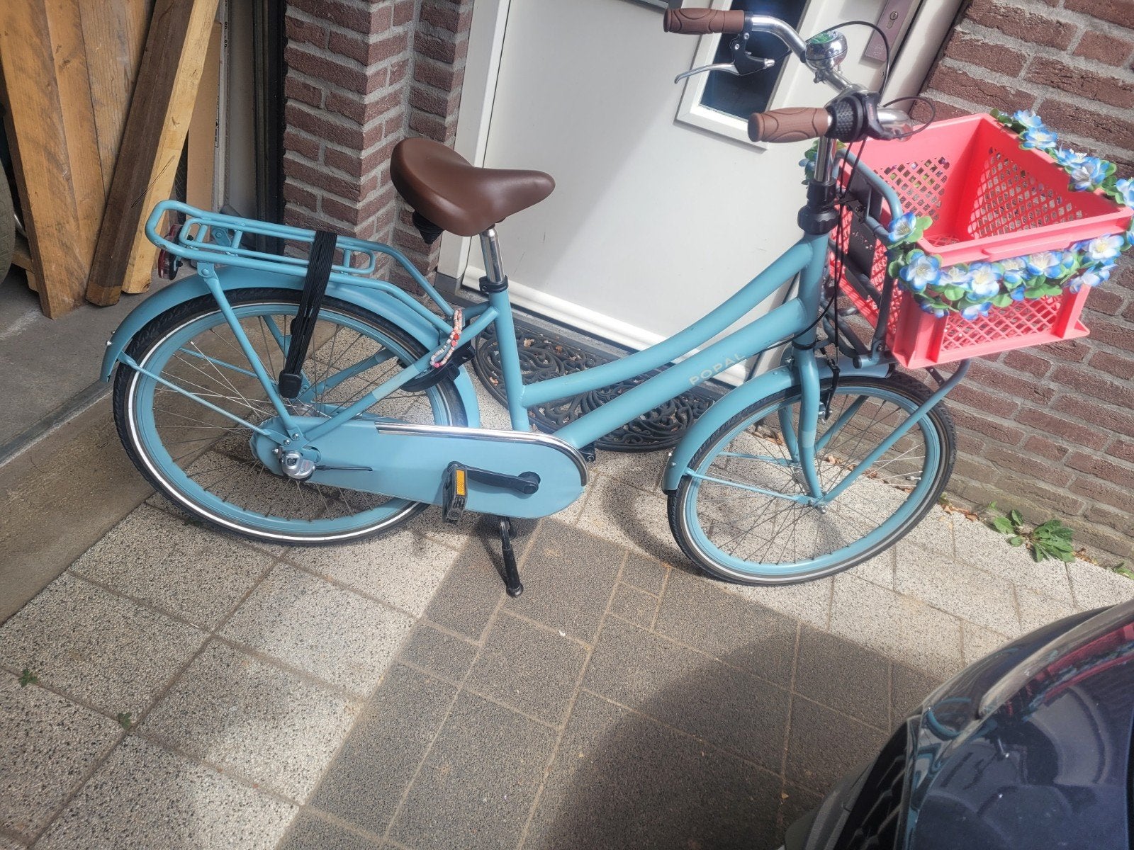 Meisjes Fiets Popal, Ophalen, Gebruikt, 22 inch