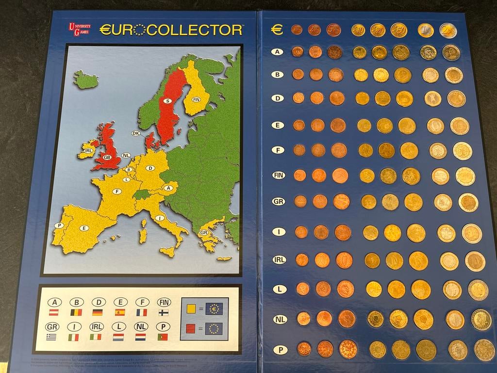 Euro Collector Map met Muntenoverzicht en Echtheidskenmerken, Postzegels en Munten, Munten | Europa | Euromunten, Ophalen of Verzenden