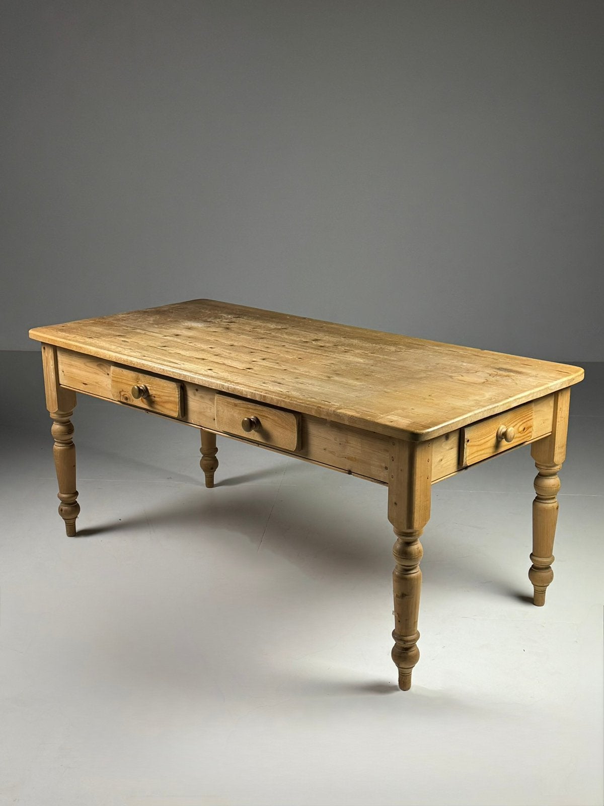 Grenen eettafel werktafel landelijk, Ophalen of Verzenden