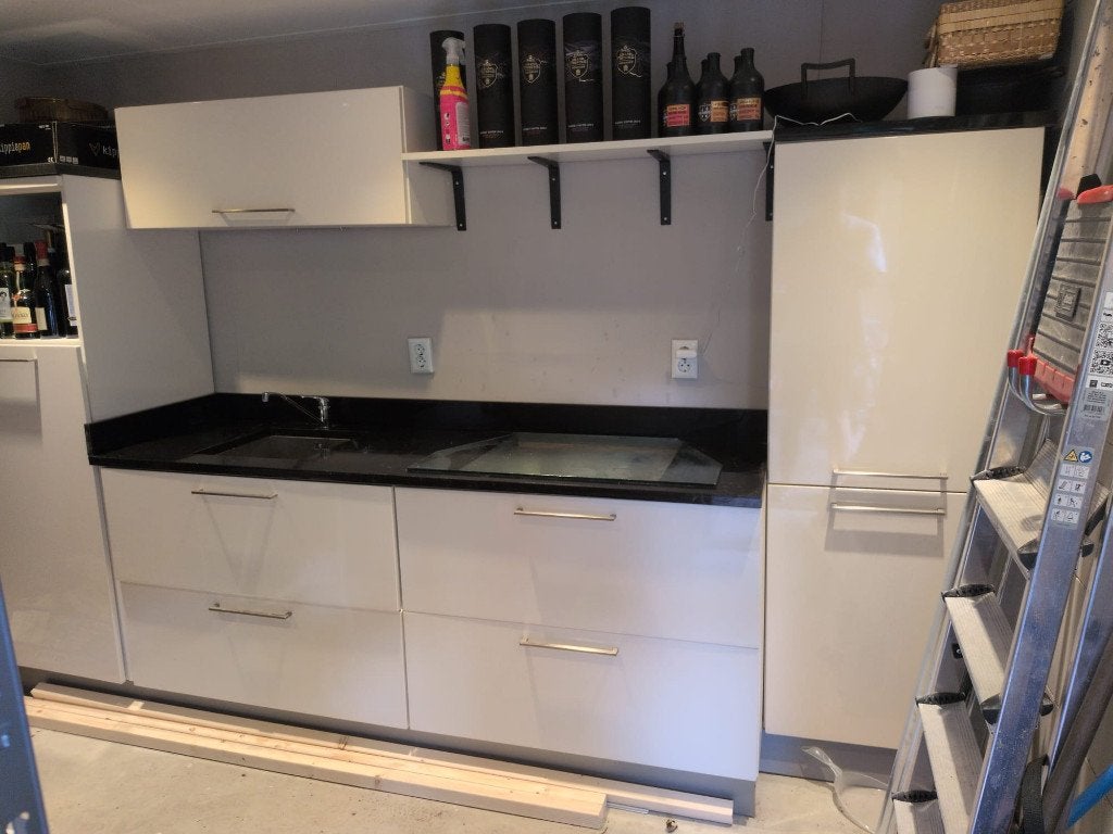 Keuken, Huis en Inrichting, Keuken | Complete keukens, Ophalen, Gebruikt, Wit, Graniet of Steen