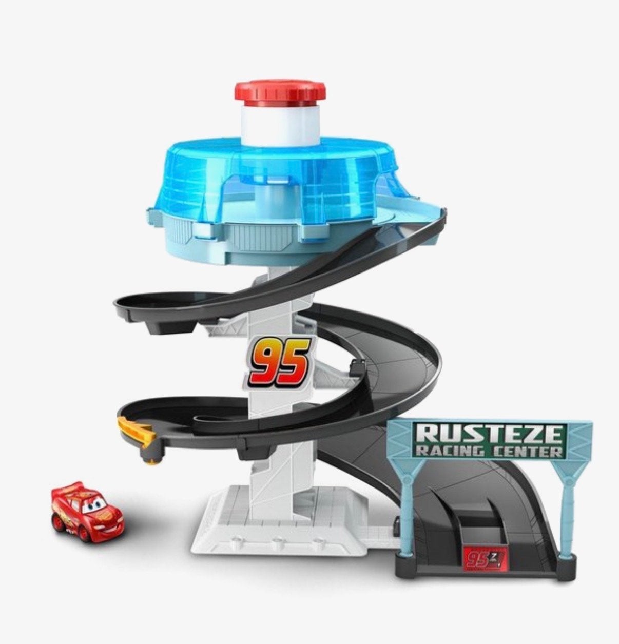 Disney Pixar Cars ronddraaiend Snelheidsracecircuit, Overige merken, Ophalen of Verzenden, Handmatig, Racebaan