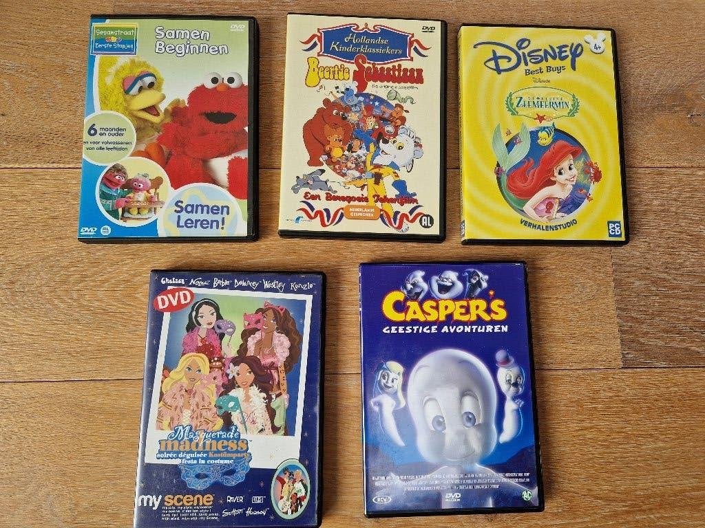 5 kinderdvd's, Europees, Tekenfilm, Alle leeftijden, Ophalen of Verzenden