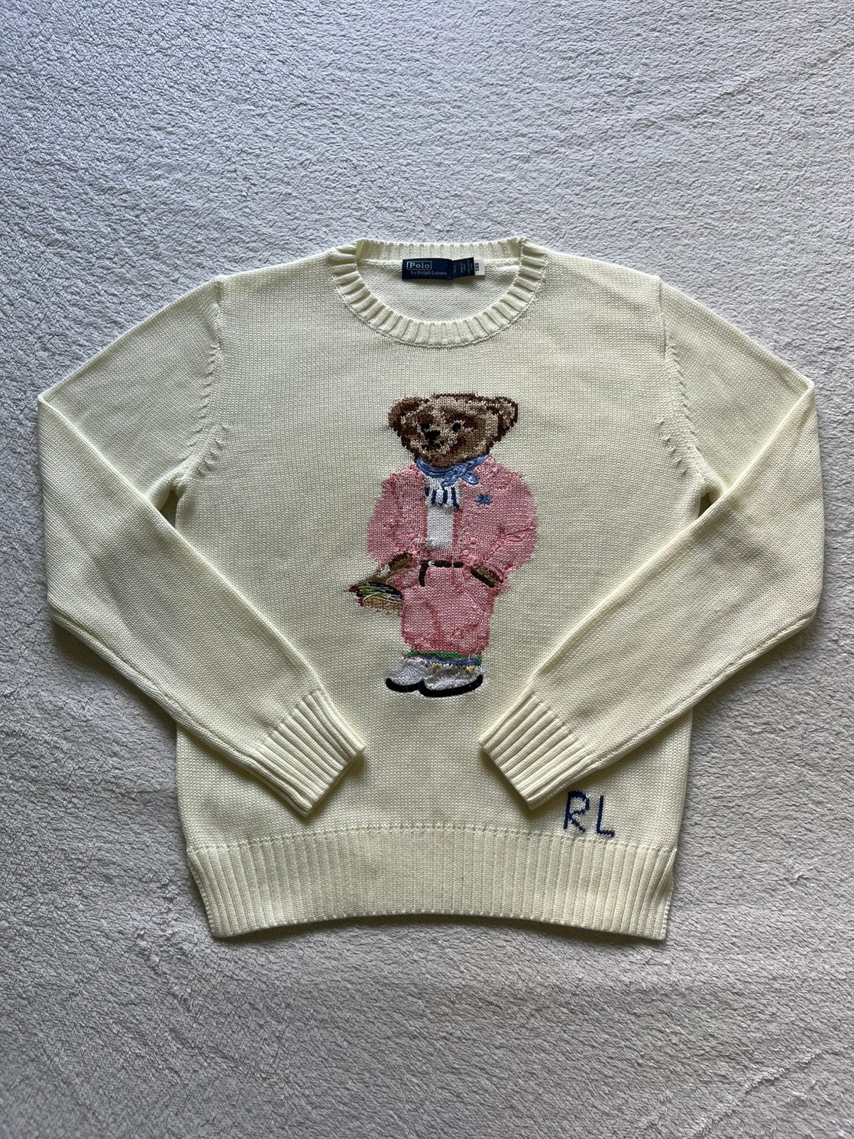 Ralph lauren bear trui creme maat s, Verzenden, Nieuw, Jongen of Meisje, Trui of Vest