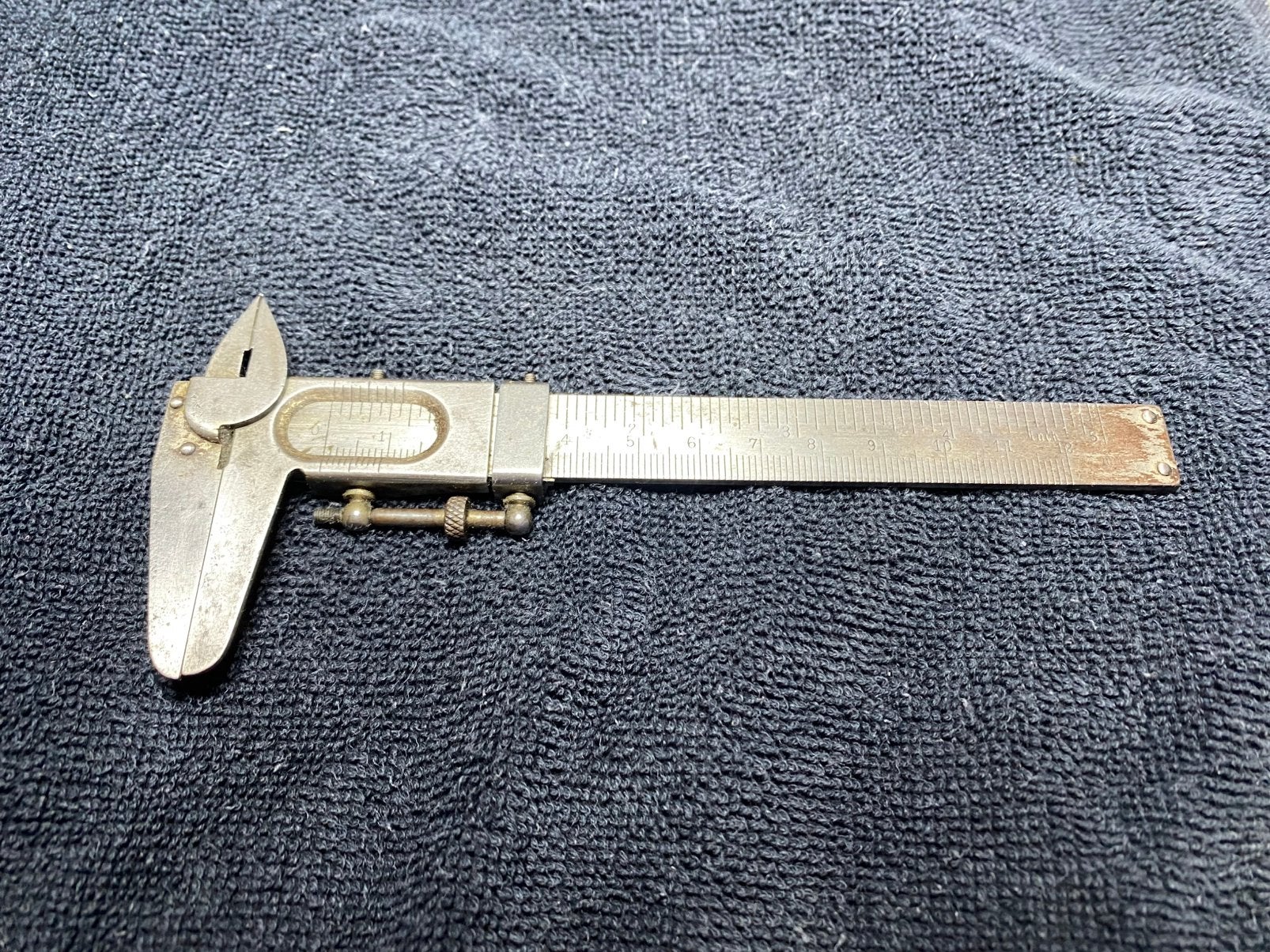 Antieke schuifmaat 1897, Doe-het-zelf en Verbouw, Meetapparatuur, Ophalen of Verzenden, Gebruikt