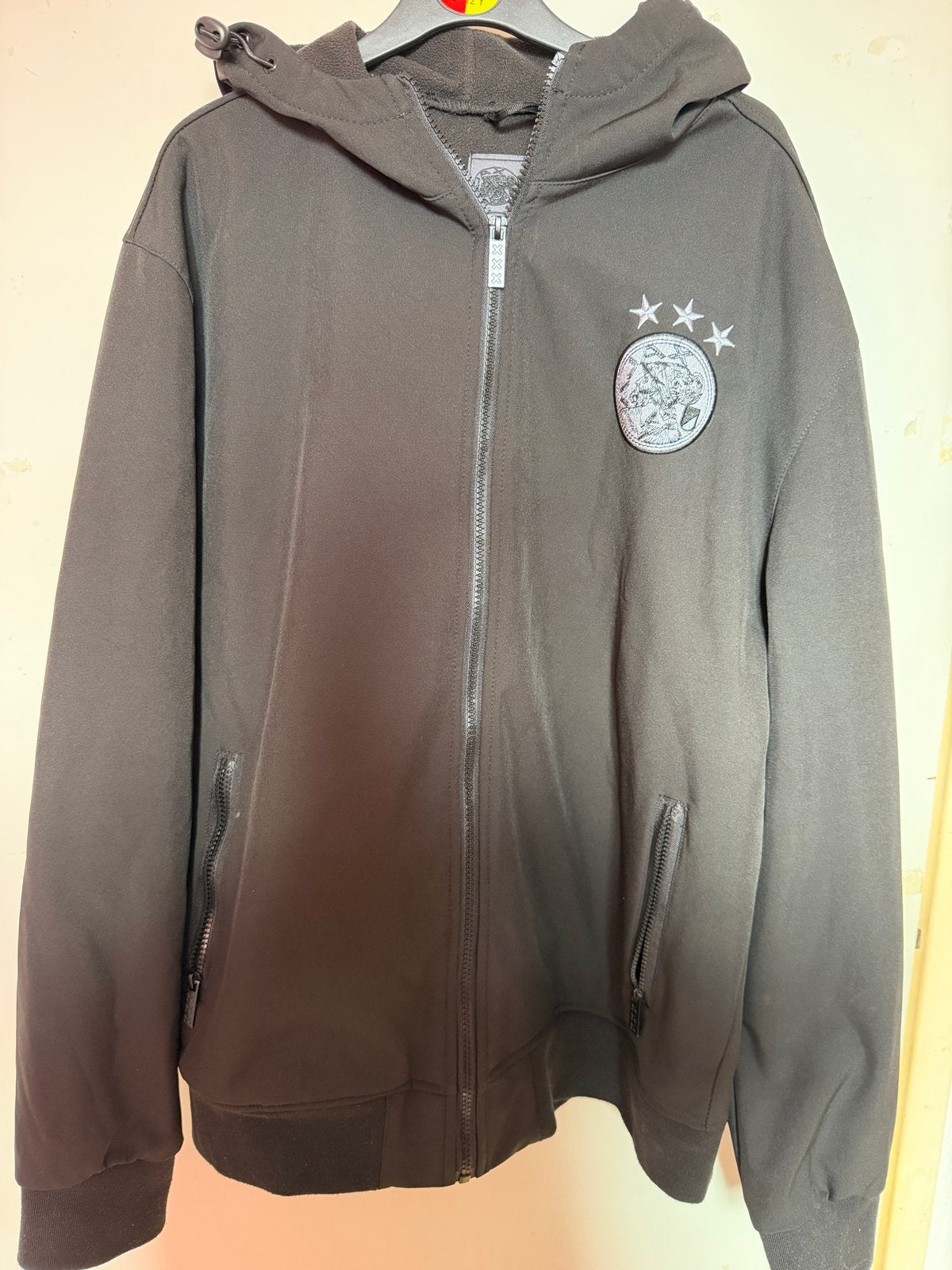 Ajax softshell jas, maat L - Zo goed als nieuw, Maat 52/54 (L), Zwart, Ophalen of Verzenden, Zo goed als nieuw