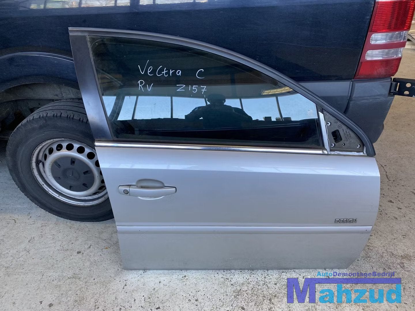 OPEL VECTRA C zilver Z157 RECHTS voor deur portier, Gebruikt, Deur, Opel Automobile GmbH, Ophalen of Verzenden