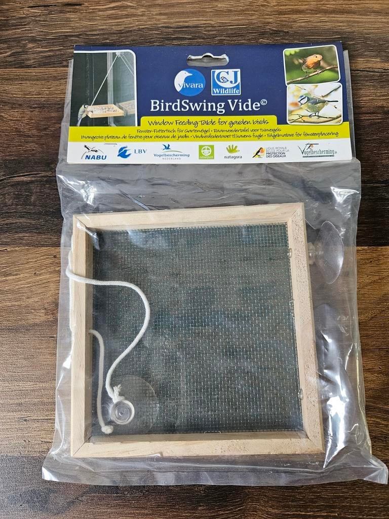 Vivara BirdSwing Vide Raam Voedertafel voor Tuinvogels, Ophalen of Verzenden, Nieuw
