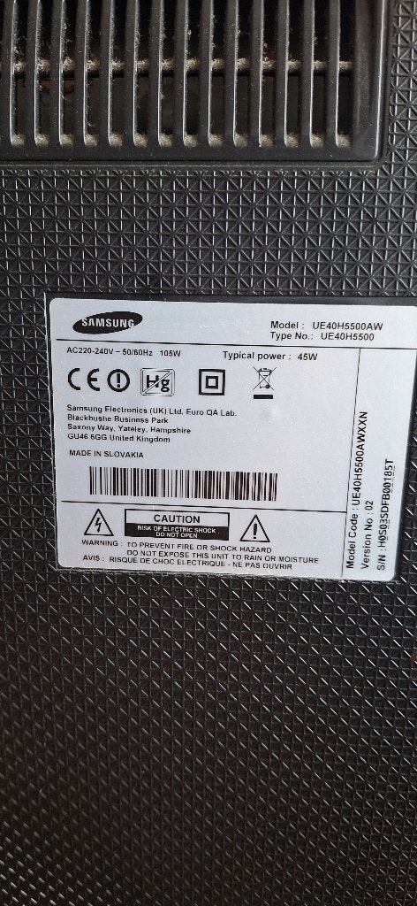 Samsung 40 inch Full HD Smart TV (UE40H5500AW), Ophalen, Gebruikt, 50 Hz, LCD