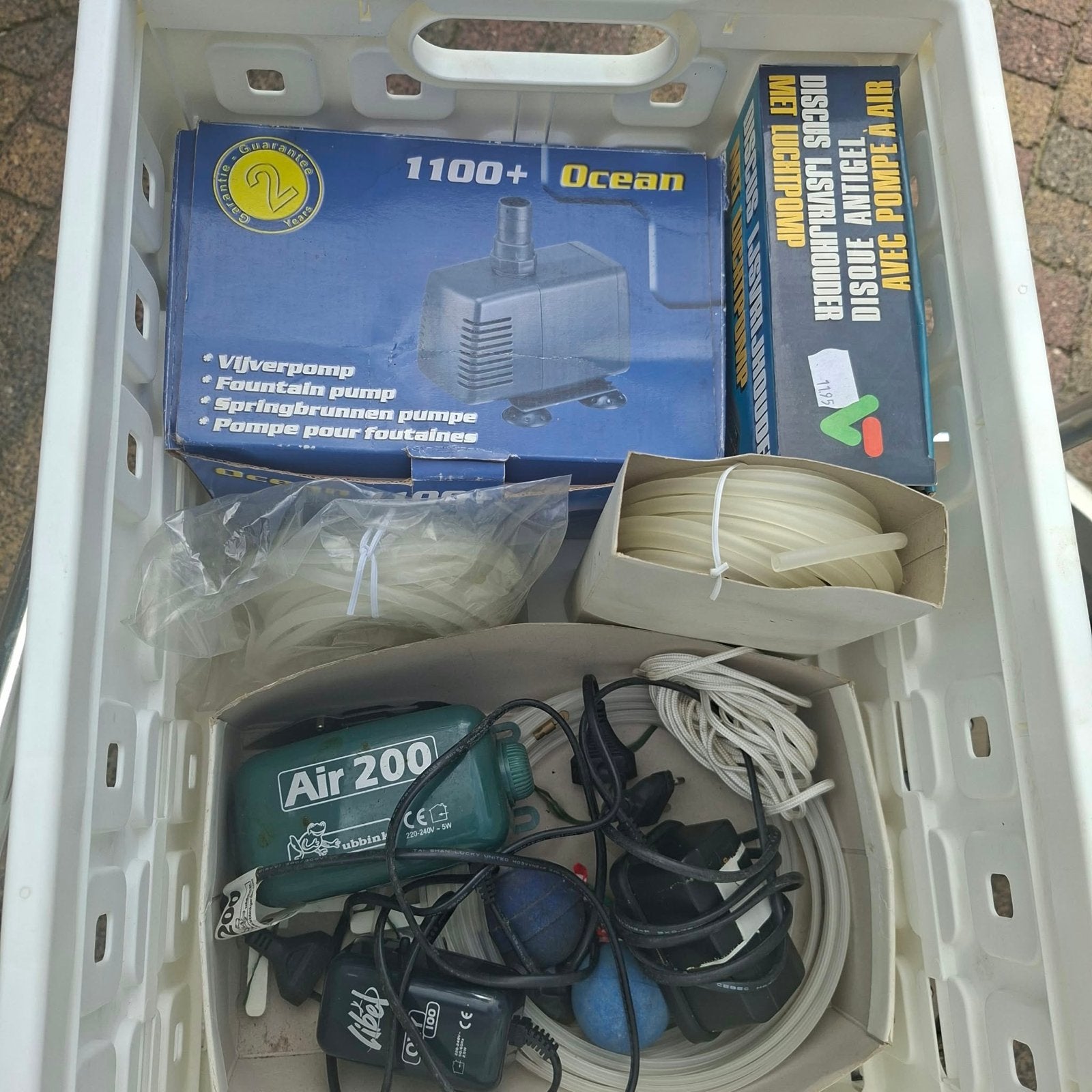 Vijverpomp en toebehoren - Ocean 1100+, Air 200, Ophalen, Gebruikt, Vijverpomp