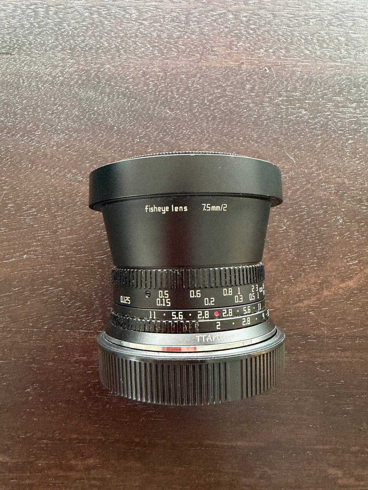 TTArtisan 7.5mm F2 Fisheye Canon RF APS-C, Audio, Tv en Foto, Overige merken, Gebruikt, Fisheye-lens, Canon RF