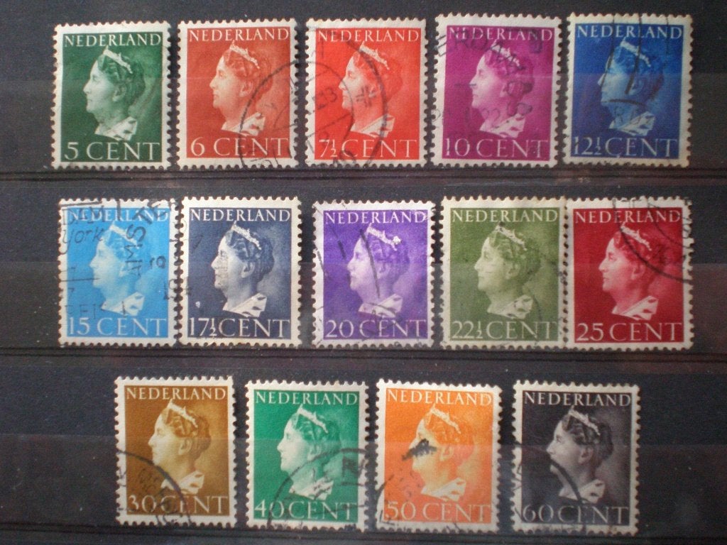 Nederland NVPH 332-345 gebruikt ( U 427)..€ 0,60, Verzenden