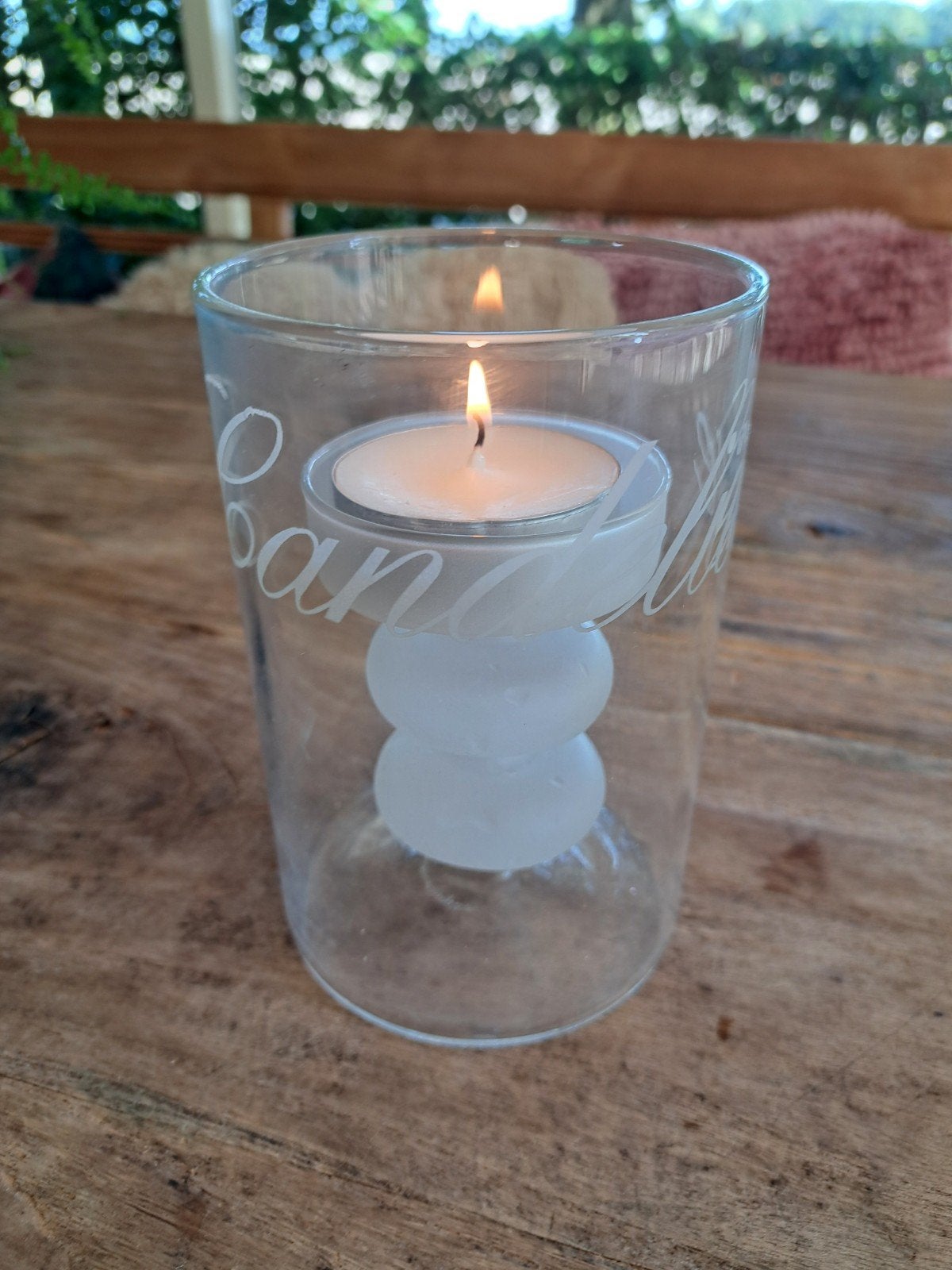 kaarsenhouder cq bloemenvaasje Rivièra Maison, Ophalen of Verzenden, Glas, Rivièra Maison
