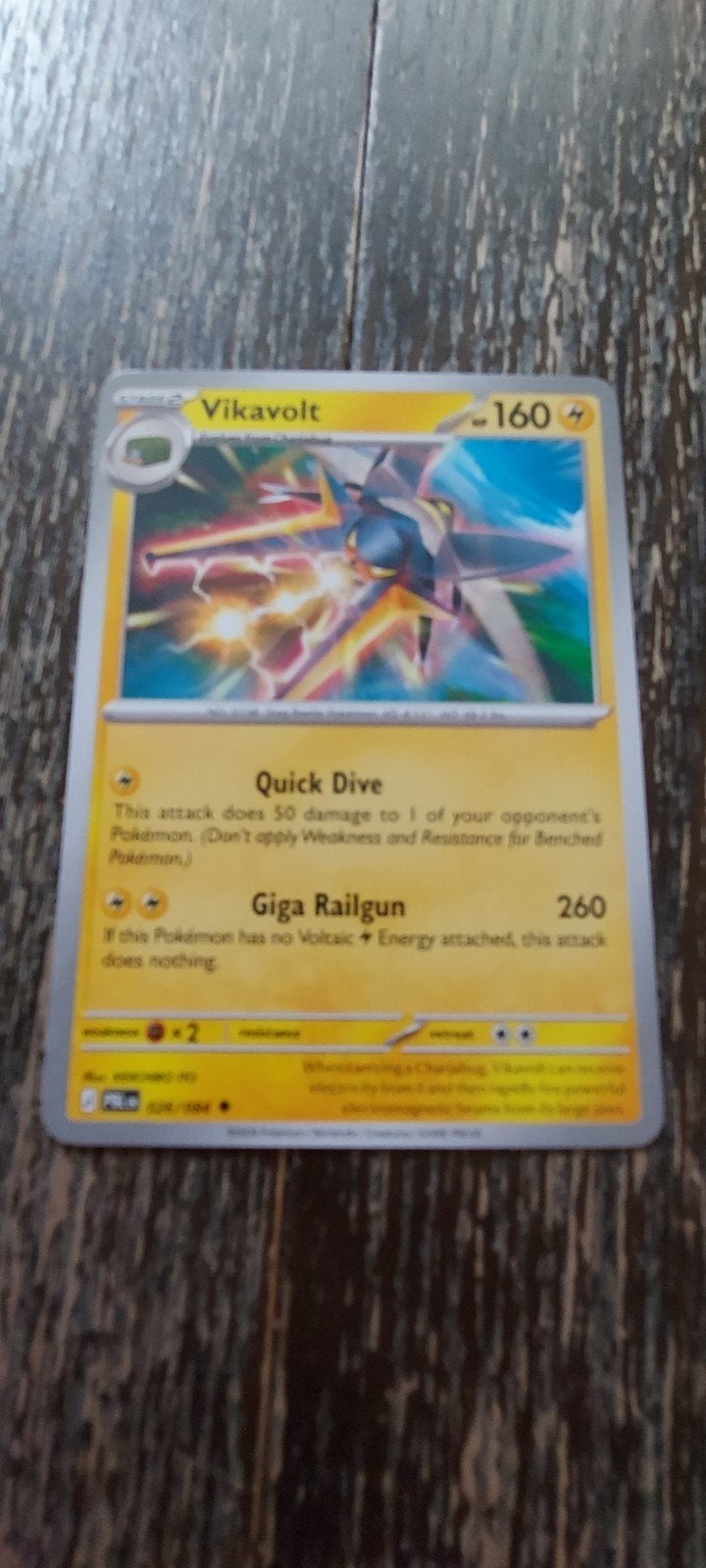 Pokémon Pitch Black Vikavolt 026/084 NM, Ophalen of Verzenden, Zo goed als nieuw, Losse kaart
