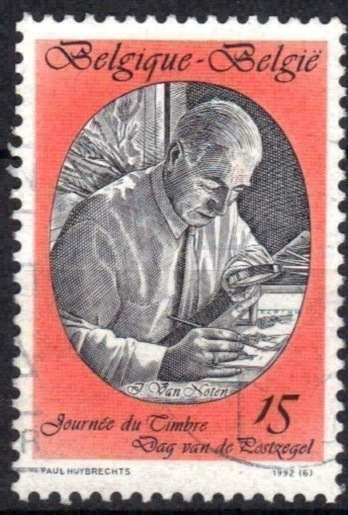 Belgie 1992 - Yvert/OBP 2451 - Dag van de Postzegel (ST), Verzenden, Gestempeld, Kunst