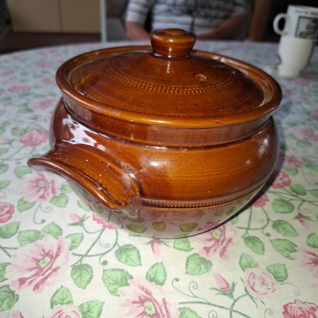 Mason's Ironstone Bruine Geglazuurde Kookpot / Casserole, Ophalen of Verzenden