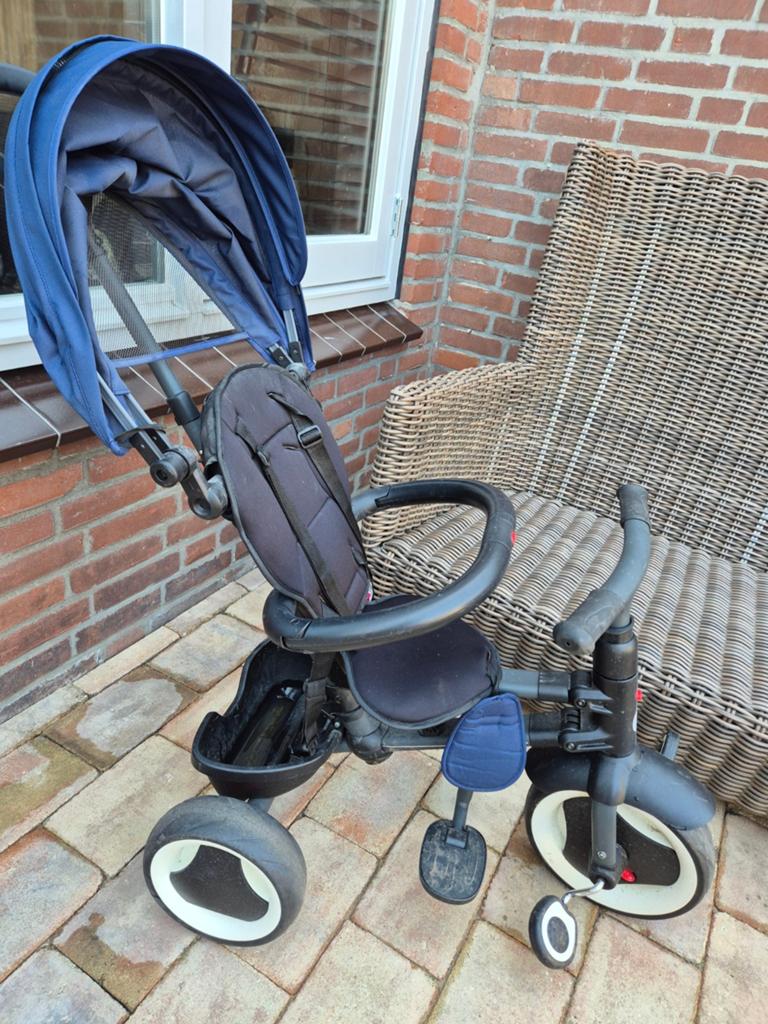 Qplay 3 wieler met duwstang, Ophalen, Duwstang