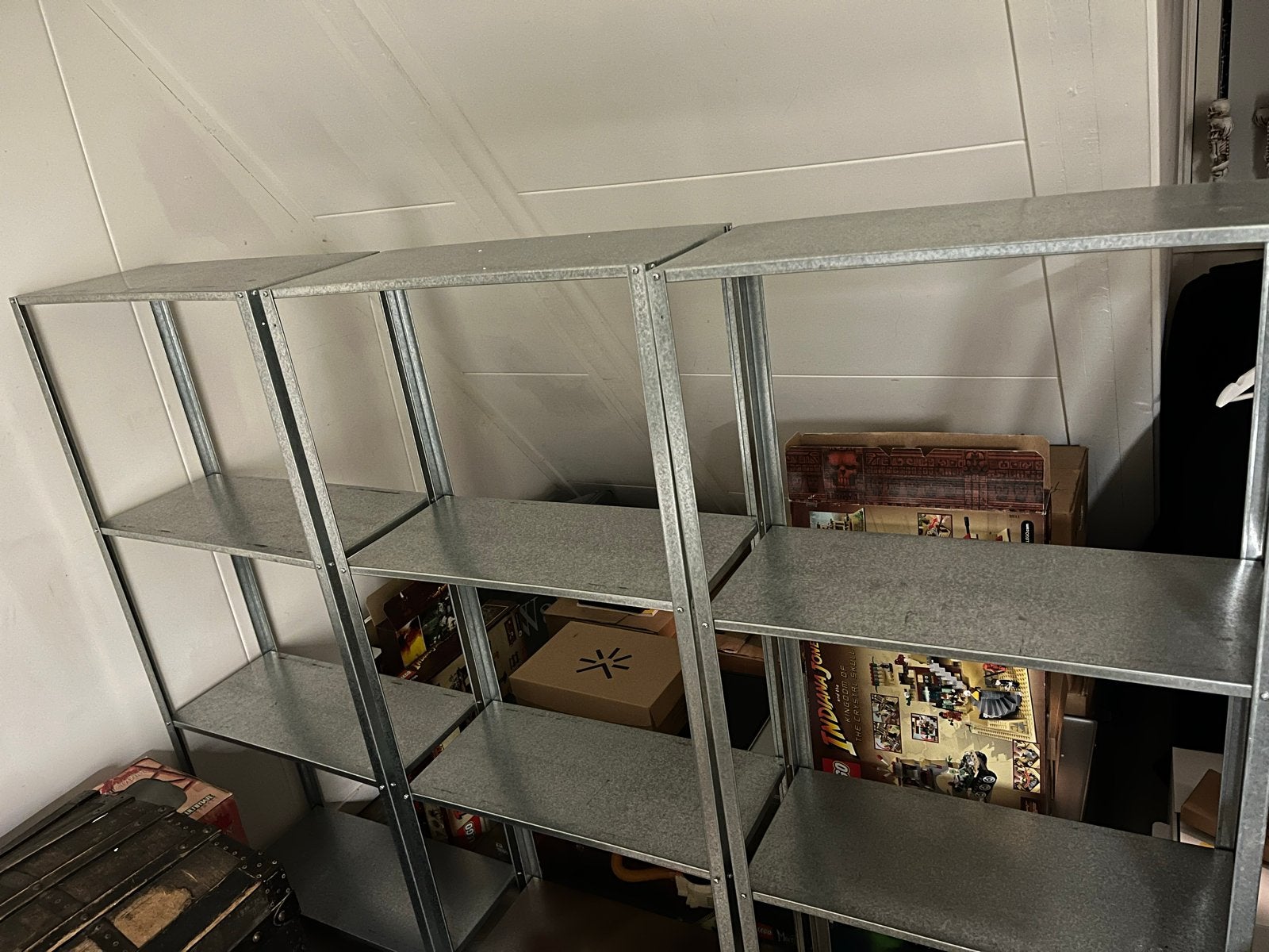 Ikea Hyllis Metalen stellingkasten gegalvaniseerd 4 planken, Huis en Inrichting, Kasten | Stellingkasten, Ophalen of Verzenden