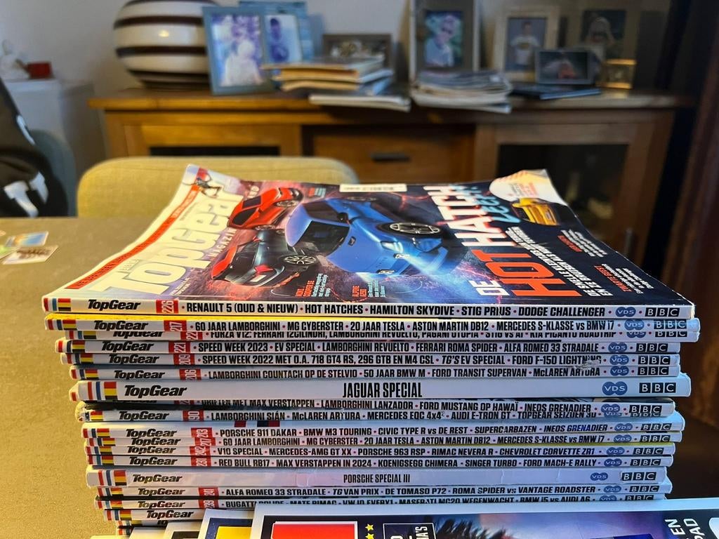 Diverse tijdschriften: TopGear, Autoweek, Formule 1, Helden, Ophalen, Gelezen, Sport en Vrije tijd
