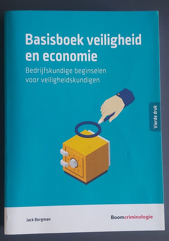 Basisboek veiligheid en economie 4e druk, Boeken, Studieboeken en Cursussen, Gelezen, Boom, Beta, HBO