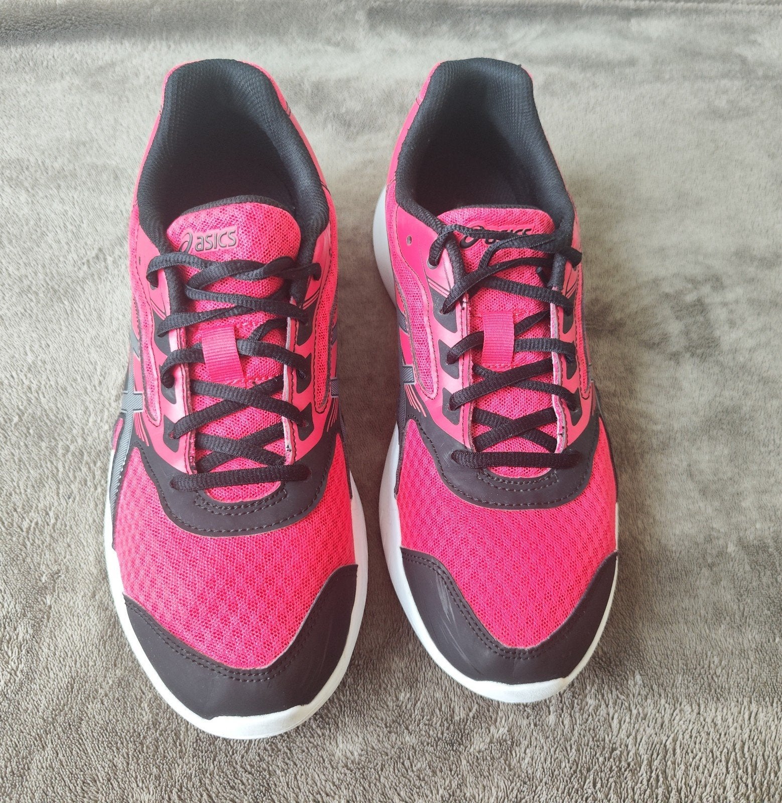 ASICS hardloopschoenen roze/zwart - Maat 41, Hardloopschoenen, Ophalen of Verzenden, Zo goed als nieuw, Hardlopen